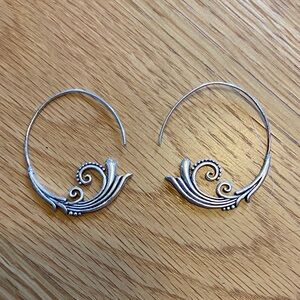 Wave Hoop Earrings - Women Jewelry